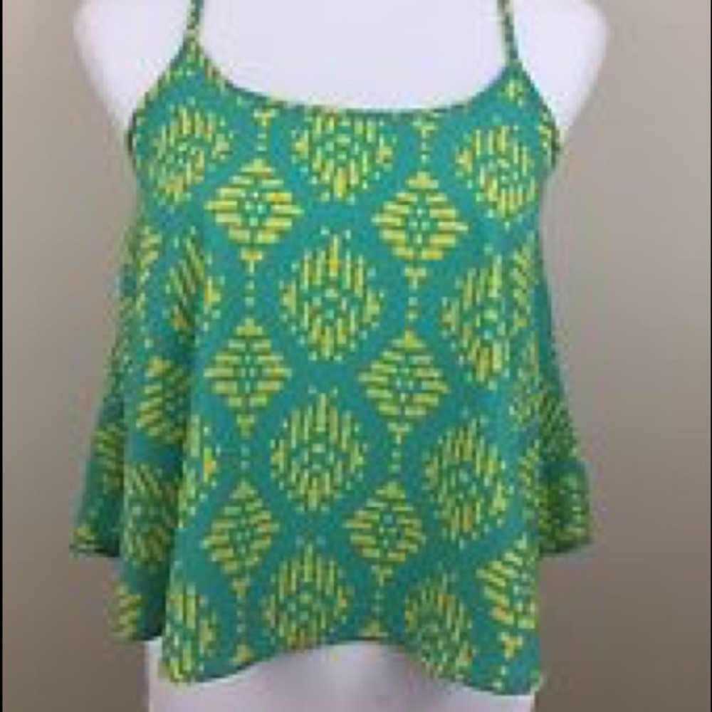 Green and yellow soprano tank